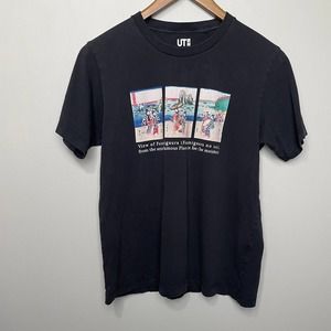 Uniqlo UT Museum of Fine Arts Boston Graphic Short Sleeve Crew Neck Tee Black S